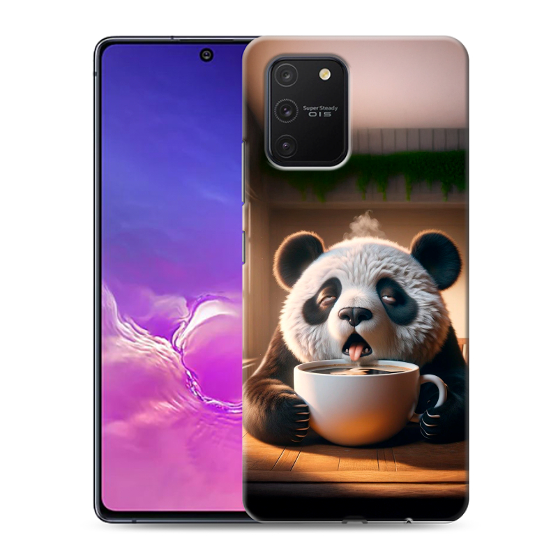 Силиконовый чехол на Samsung Galaxy S10 Lite с принтом смешная панда Силиконовый чехол на Samsung Galaxy S10 Lite с принтом смешная панда