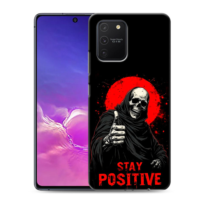Силиконовый чехол на Samsung Galaxy S10 Lite с принтом смешной скелет Силиконовый чехол на Samsung Galaxy S10 Lite с принтом смешной скелет