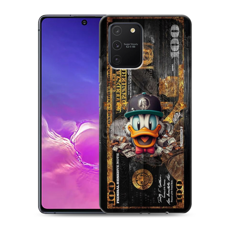 Силиконовый чехол на Samsung Galaxy S10 Lite с принтом Дональд Дак Доллар Силиконовый чехол на Samsung Galaxy S10 Lite с принтом Дональд Дак Доллар