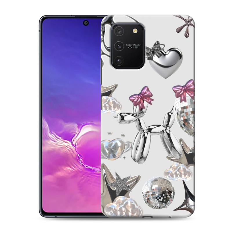 Силиконовый противоударный чехол на Samsung Galaxy S10 Lite с принтом Y2K Силиконовый противоударный чехол на Samsung Galaxy S10 Lite с принтом Y2K