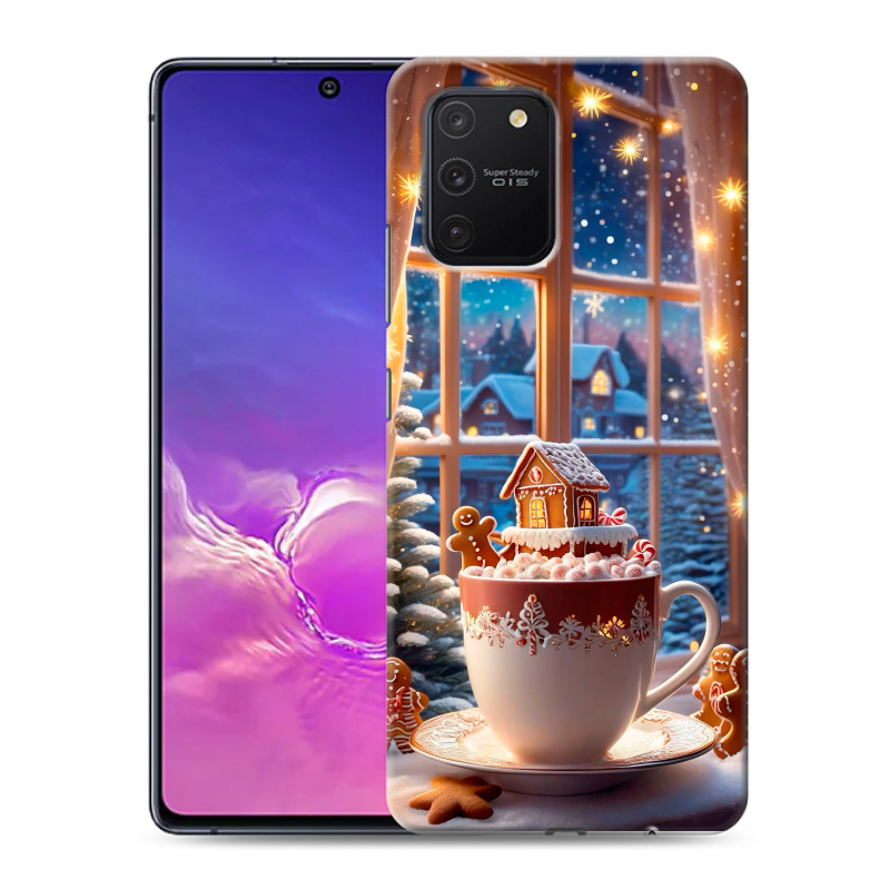 Пластиковый чехол на Samsung Galaxy S10 Lite с принтом Новый год Пластиковый чехол на Samsung Galaxy S10 Lite с принтом Новый год