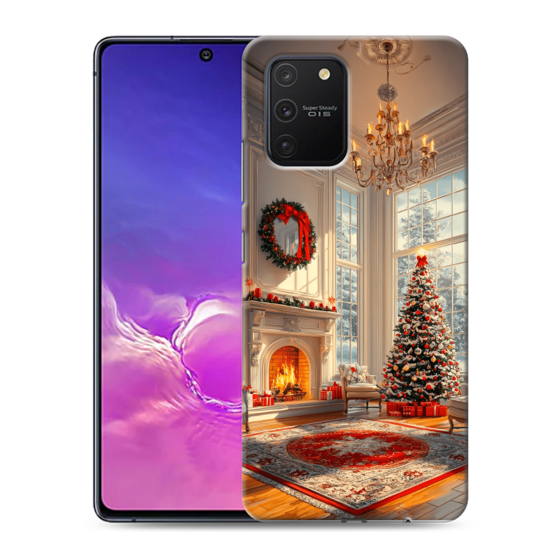 Силиконовый чехол на Samsung Galaxy S10 Lite с принтом Новый год Силиконовый чехол на Samsung Galaxy S10 Lite с принтом Новый год