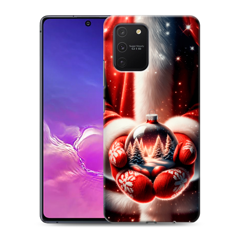 Пластиковый чехол на Samsung Galaxy S10 Lite с принтом Новый год Пластиковый чехол на Samsung Galaxy S10 Lite с принтом Новый год