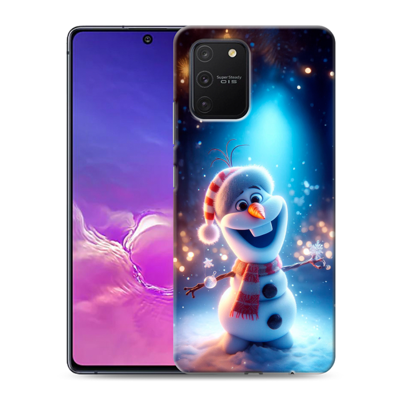 Силиконовый противоударный чехол на Samsung Galaxy S10 Lite с принтом Новый год Силиконовый противоударный чехол на Samsung Galaxy S10 Lite с принтом Новый год