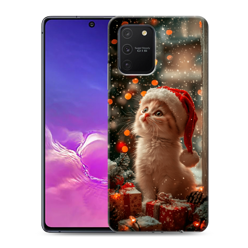 Пластиковый чехол на Samsung Galaxy S10 Lite с принтом Новый год Пластиковый чехол на Samsung Galaxy S10 Lite с принтом Новый год