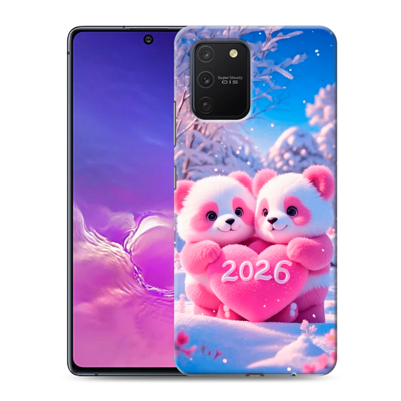 Силиконовый чехол на Samsung Galaxy S10 Lite с принтом Новый год Силиконовый чехол на Samsung Galaxy S10 Lite с принтом Новый год
