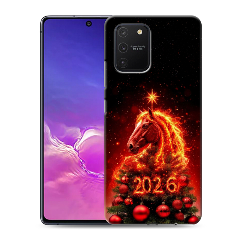 Пластиковый чехол на Samsung Galaxy S10 Lite с принтом Новый год Пластиковый чехол на Samsung Galaxy S10 Lite с принтом Новый год