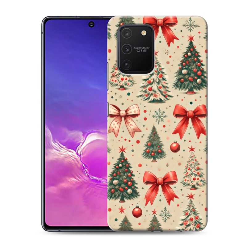 Силиконовый противоударный чехол на Samsung Galaxy S10 Lite с принтом Новый год Силиконовый противоударный чехол на Samsung Galaxy S10 Lite с принтом Новый год