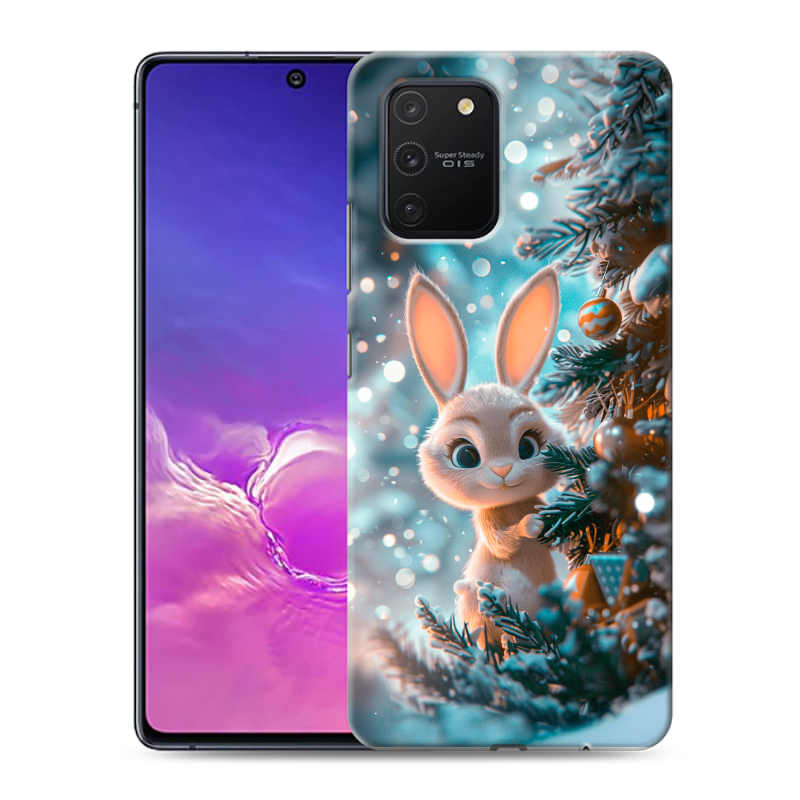 Пластиковый чехол на Samsung Galaxy S10 Lite с принтом Новый год Пластиковый чехол на Samsung Galaxy S10 Lite с принтом Новый год