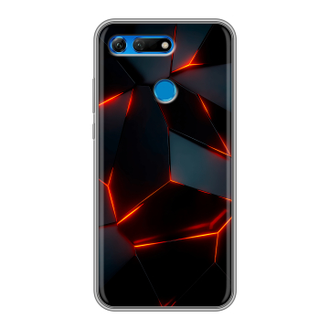 Силиконовый противоударный чехол на Huawei Honor View 20 с принтом Яркие абстракции Силиконовый противоударный чехол на Huawei Honor View 20 с принтом Яркие абстракции