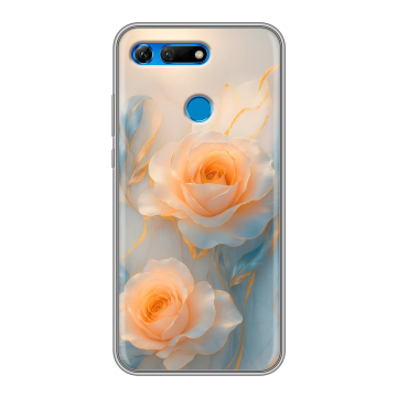 Силиконовый противоударный чехол на Huawei Honor View 20 с принтом Женский Силиконовый противоударный чехол на Huawei Honor View 20 с принтом Женский
