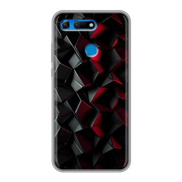 Силиконовый противоударный чехол на Huawei Honor View 20 с принтом Абстракция Силиконовый противоударный чехол на Huawei Honor View 20 с принтом Абстракция