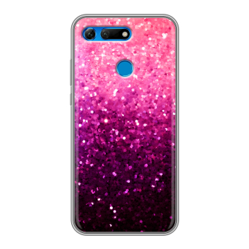 Силиконовый противоударный чехол на Huawei Honor View 20 с принтом Блестки Силиконовый противоударный чехол на Huawei Honor View 20 с принтом Блестки