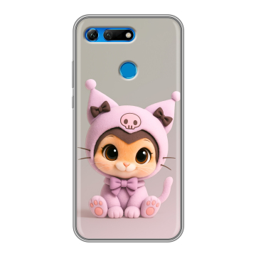 Силиконовый противоударный чехол на Huawei Honor View 20 с принтом Куроми Kuromi Силиконовый противоударный чехол на Huawei Honor View 20 с принтом Куроми Kuromi