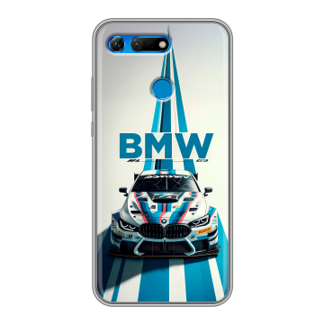 Силиконовый противоударный чехол на Huawei Honor View 20 с принтом БМВ BMW Силиконовый противоударный чехол на Huawei Honor View 20 с принтом БМВ BMW