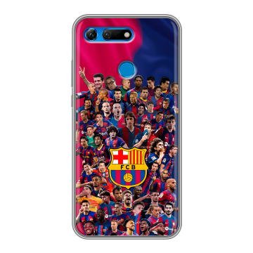 Силиконовый противоударный чехол на Huawei Honor View 20 с принтом Барселона Barcelona Силиконовый противоударный чехол на Huawei Honor View 20 с принтом Барселона Barcelona