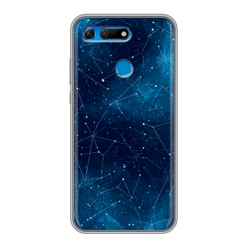 Силиконовый противоударный чехол на Huawei Honor View 20 с принтом Космос звезды