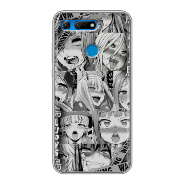 Силиконовый противоударный чехол на Huawei Honor View 20 с принтом Ahegao Ахегао Аниме Силиконовый противоударный чехол на Huawei Honor View 20 с принтом Ahegao Ахегао Аниме