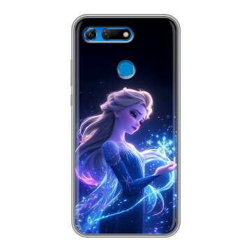 Силиконовый противоударный чехол на Huawei Honor View 20 с принтом Холодное сердце Frozen Силиконовый противоударный чехол на Huawei Honor View 20 с принтом Холодное сердце Frozen