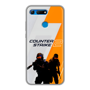 Силиконовый противоударный чехол на Huawei Honor View 20 с принтом Counter Strike Силиконовый противоударный чехол на Huawei Honor View 20 с принтом Counter Strike
