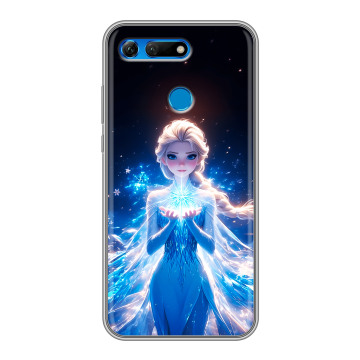 Силиконовый противоударный чехол на Huawei Honor View 20 с принтом Холодное сердце Frozen Силиконовый противоударный чехол на Huawei Honor View 20 с принтом Холодное сердце Frozen
