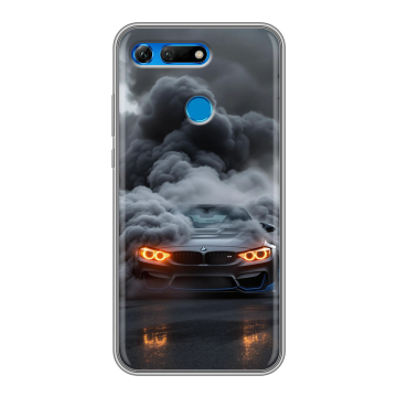 Силиконовый противоударный чехол на Huawei Honor View 20 с принтом BMW БМВ Силиконовый противоударный чехол на Huawei Honor View 20 с принтом BMW БМВ
