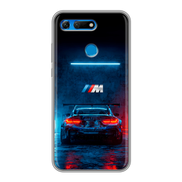 Силиконовый противоударный чехол на Huawei Honor View 20 с принтом BMW БМВ Силиконовый противоударный чехол на Huawei Honor View 20 с принтом BMW БМВ
