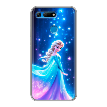 Силиконовый противоударный чехол на Huawei Honor View 20 с принтом Холодное сердце Frozen Силиконовый противоударный чехол на Huawei Honor View 20 с принтом Холодное сердце Frozen