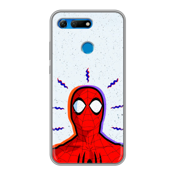 Силиконовый противоударный чехол на Huawei Honor View 20 с принтом Spiderman Человек паук Силиконовый противоударный чехол на Huawei Honor View 20 с принтом Spiderman Человек паук