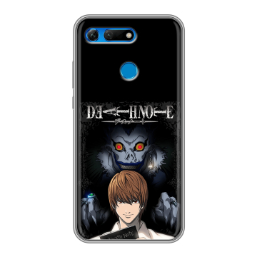 Силиконовый противоударный чехол на Huawei Honor View 20 с принтом Death note Тетрадь смерти Силиконовый противоударный чехол на Huawei Honor View 20 с принтом Death note Тетрадь смерти