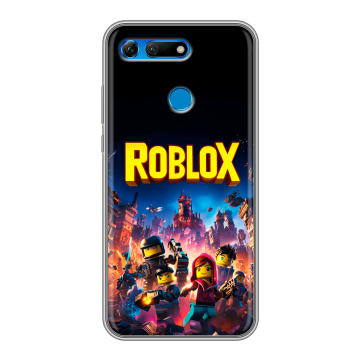 Силиконовый противоударный чехол на Huawei Honor View 20 с принтом Roblox Роблокс Силиконовый противоударный чехол на Huawei Honor View 20 с принтом Roblox Роблокс