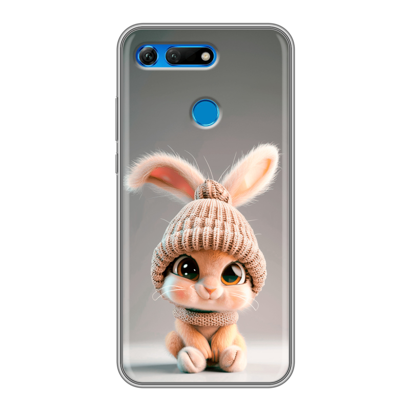 Силиконовый противоударный чехол на Huawei Honor View 20 с принтом Кролик Силиконовый противоударный чехол на Huawei Honor View 20 с принтом Кролик