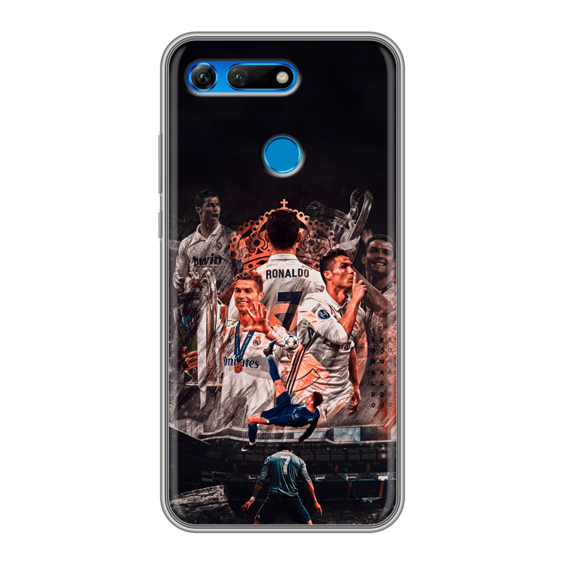 Силиконовый противоударный чехол на Huawei Honor View 20 с принтом Реал Роналдо Real Ronaldo Силиконовый противоударный чехол на Huawei Honor View 20 с принтом Реал Роналдо Real Ronaldo