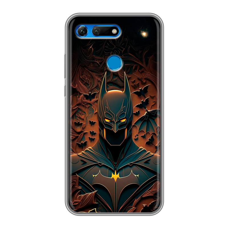 Силиконовый противоударный чехол на Huawei Honor View 20 с принтом Batman Бэтмен Силиконовый противоударный чехол на Huawei Honor View 20 с принтом Batman Бэтмен
