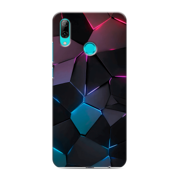 Силиконовый чехол на Huawei P Smart (2019) с принтом Геометрия неона Силиконовый чехол на Huawei P Smart (2019) с принтом Геометрия неона