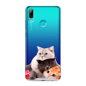 Силиконовый чехол на Huawei P Smart (2019) с принтом Кошки Силиконовый чехол на Huawei P Smart (2019) с принтом Кошки