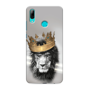 Силиконовый чехол на Huawei P Smart (2019) с принтом Лев с короной Силиконовый чехол на Huawei P Smart (2019) с принтом Лев с короной