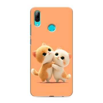 Силиконовый чехол на Huawei P Smart (2019) с принтом Милые котики Силиконовый чехол на Huawei P Smart (2019) с принтом Милые котики