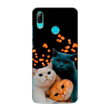 Силиконовый чехол на Huawei P Smart (2019) с принтом Кошки Силиконовый чехол на Huawei P Smart (2019) с принтом Кошки