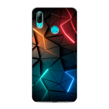 Силиконовый чехол на Huawei P Smart (2019) с принтом Абстракция неон Силиконовый чехол на Huawei P Smart (2019) с принтом Абстракция неон