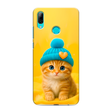 Силиконовый чехол на Huawei P Smart (2019) с принтом Котенок в шапке