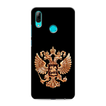Силиконовый чехол на Huawei P Smart (2019) с принтом Герб России золотой Силиконовый чехол на Huawei P Smart (2019) с принтом Герб России золотой