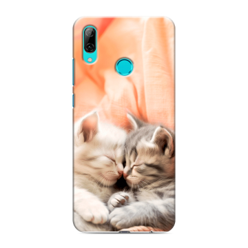 Силиконовый чехол на Huawei P Smart (2019) с принтом Котята