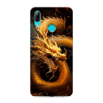 Силиконовый чехол на Huawei P Smart (2019) с принтом Золотой дракон Силиконовый чехол на Huawei P Smart (2019) с принтом Золотой дракон
