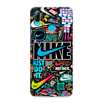 Силиконовый чехол на Huawei P Smart (2019) с принтом найк nike черный Силиконовый чехол на Huawei P Smart (2019) с принтом найк nike черный