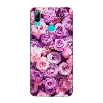 Силиконовый чехол на Huawei P Smart (2019) с принтом лавандовые розы Силиконовый чехол на Huawei P Smart (2019) с принтом лавандовые розы