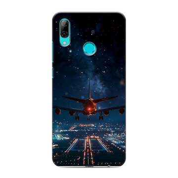 Силиконовый чехол на Huawei P Smart (2019) с принтом самолет