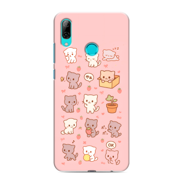 Силиконовый чехол на Huawei P Smart (2019) с принтом Hello Kitty Хелоу Кити