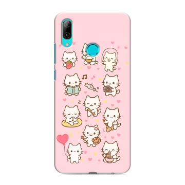 Силиконовый чехол на Huawei P Smart (2019) с принтом Hello Kitty Хелоу Кити