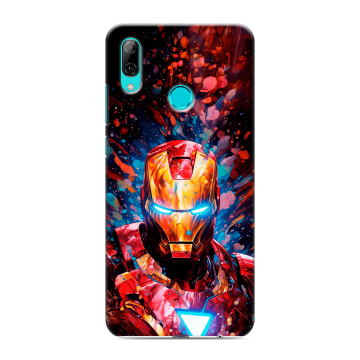 Силиконовый чехол на Huawei P Smart (2019) с принтом Железный человек Ironman